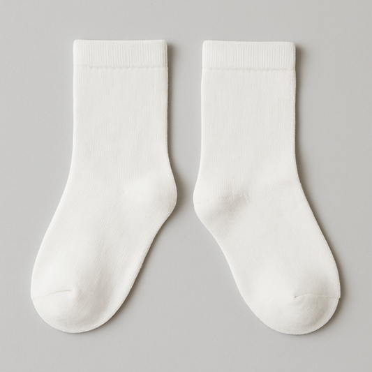 Kids White Everyday Socks