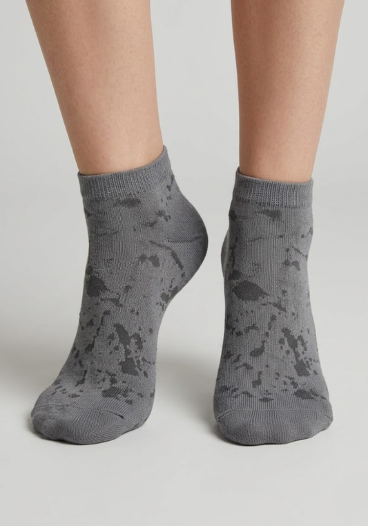 Urban Slate Splatter Ankle Socks