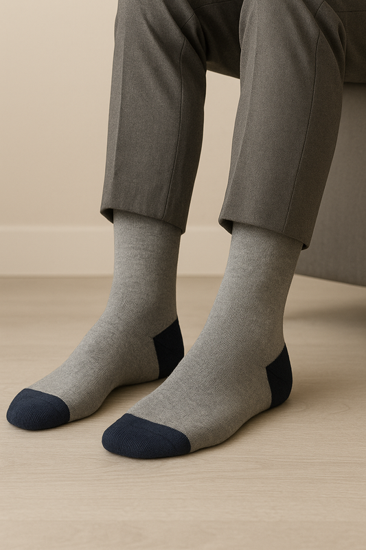 Heather Grey Classic Elegance Socks