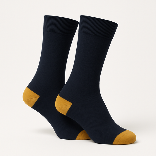 Midnight Mustard Accent Sock