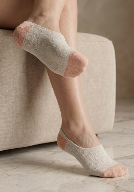 Cozy Pointelle No-Show Footies