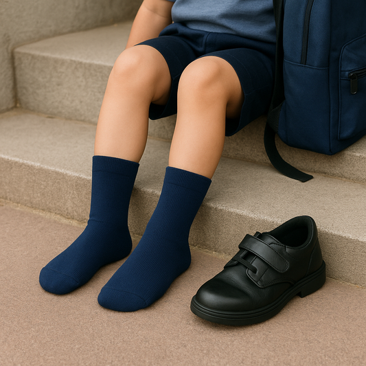 Classic Navy Blue Kids Socks