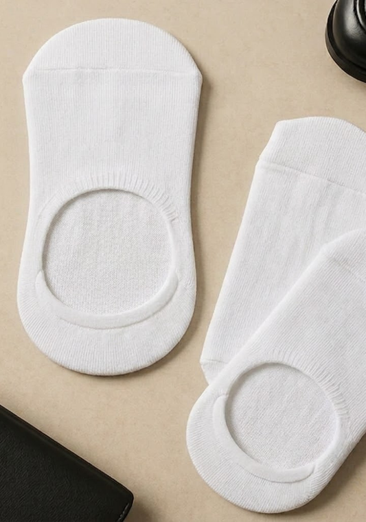 Crisp White Invisible Liner Socks