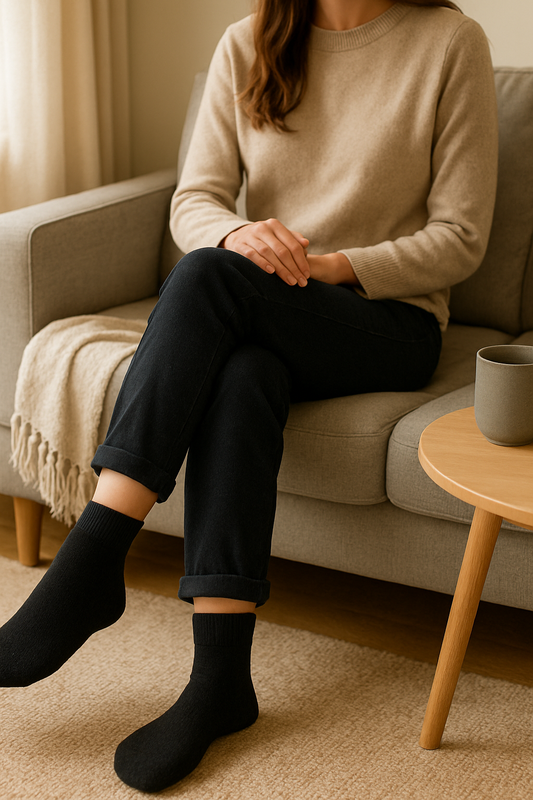 Black diabetic socks