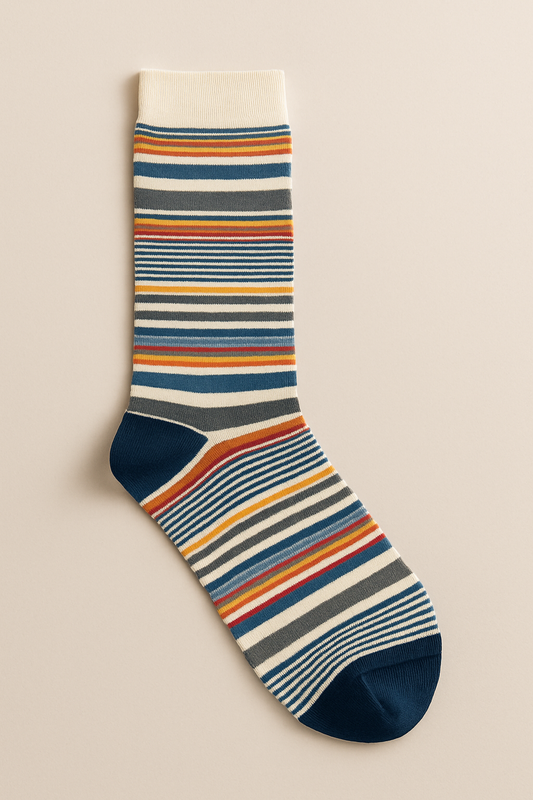 Vibrant Striped Comfort Socks