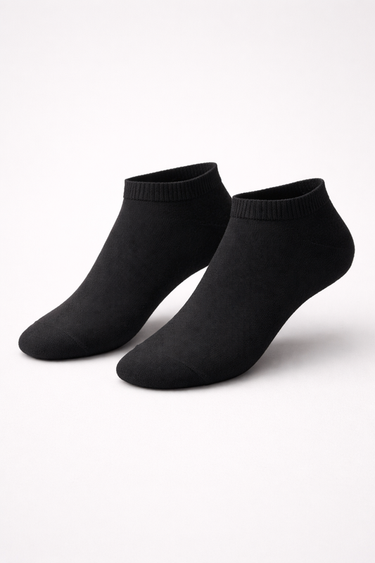 Classic Black Ankle Formal Socks