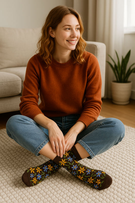 Wild Meadow Floral Socks
