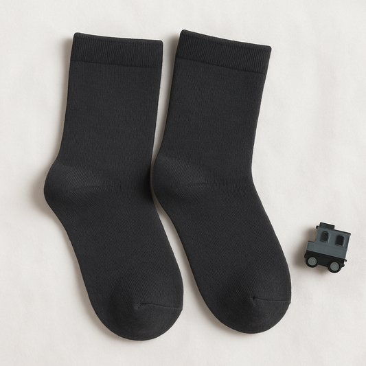 Charcoal Grey Kids Socks