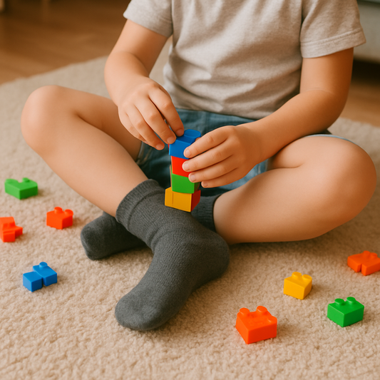 Classic Grey Kids Socks