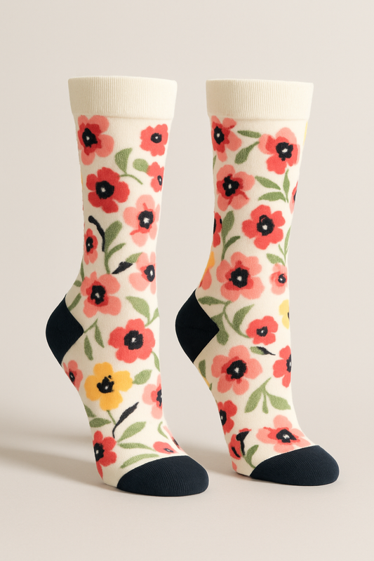 Blooming Elegance Floral Socks