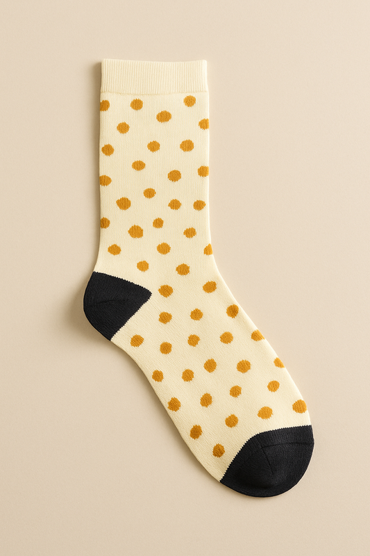 Golden Polka Charm Socks