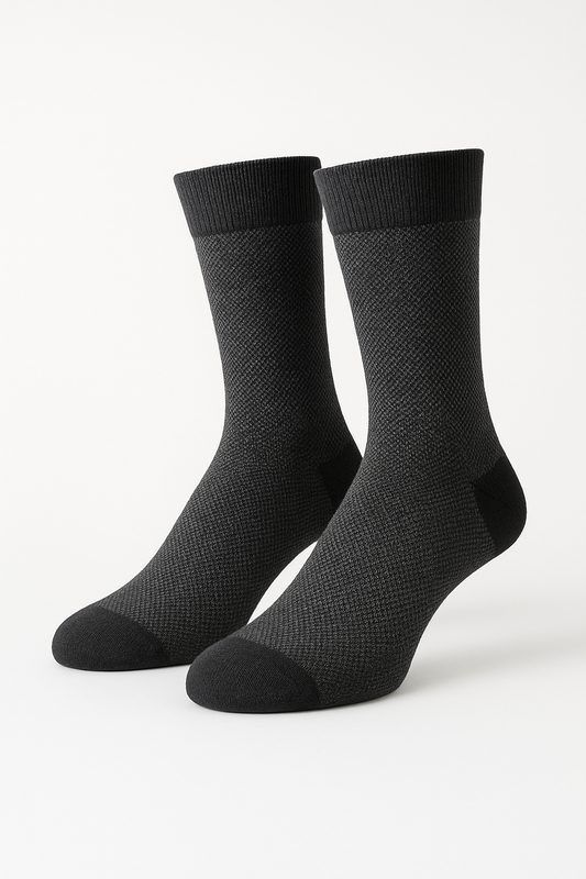 Charcoal Weave Classic Socks