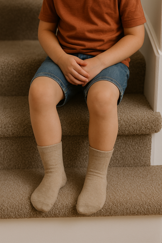 Kids Beige Everyday Socks