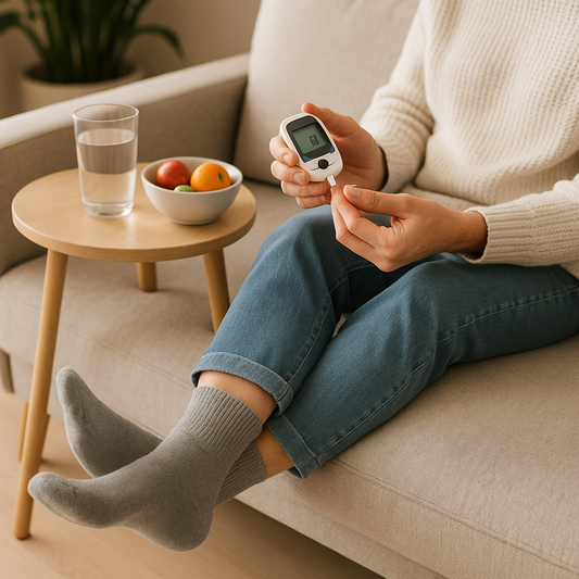 Gray Diabetic Comfort Socks