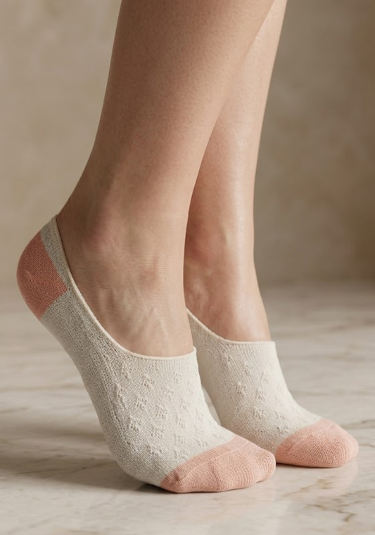 Cozy Pointelle No-Show Footies