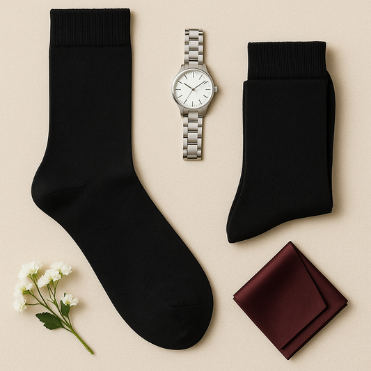 Classic Black Crew Socks