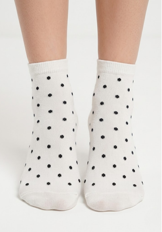 Classic Micro-Dot Crew Socks