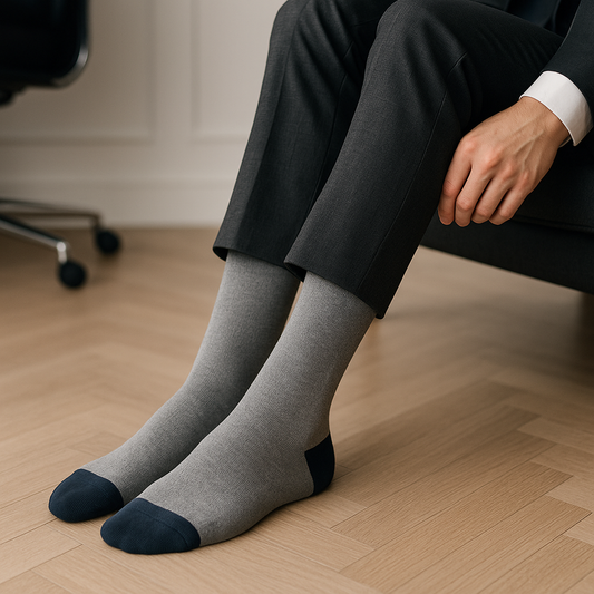Steel Grey Elegance Socks
