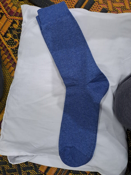 Indigo Weave Classic Socks