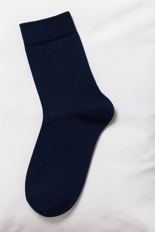 Essential Navy Blue Crew Socks