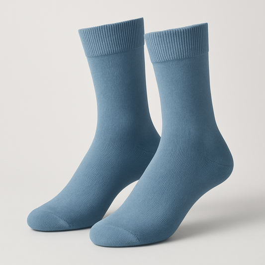 Dusty Blue Everyday Crew Socks