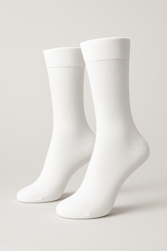 Classic White Crew Socks
