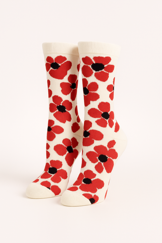 Bold Blossom Floral Socks