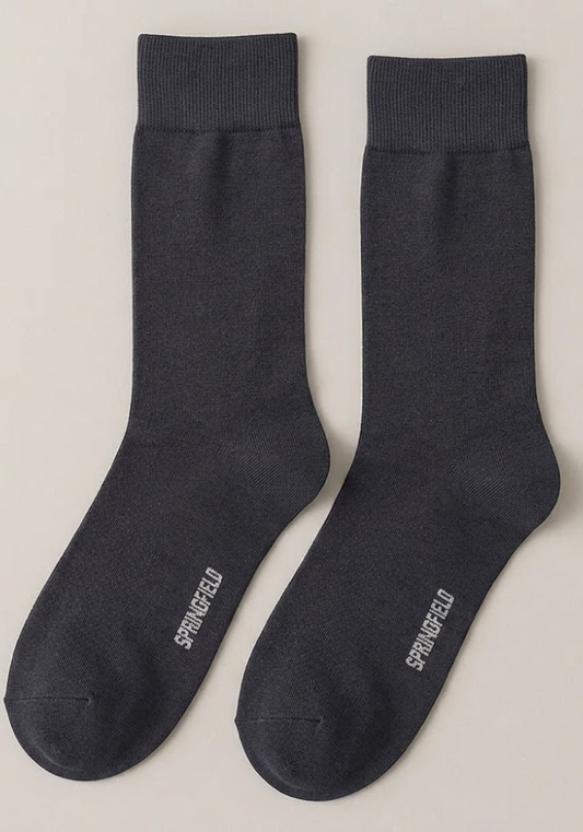 Charcoal Grey Marl Crew Socks