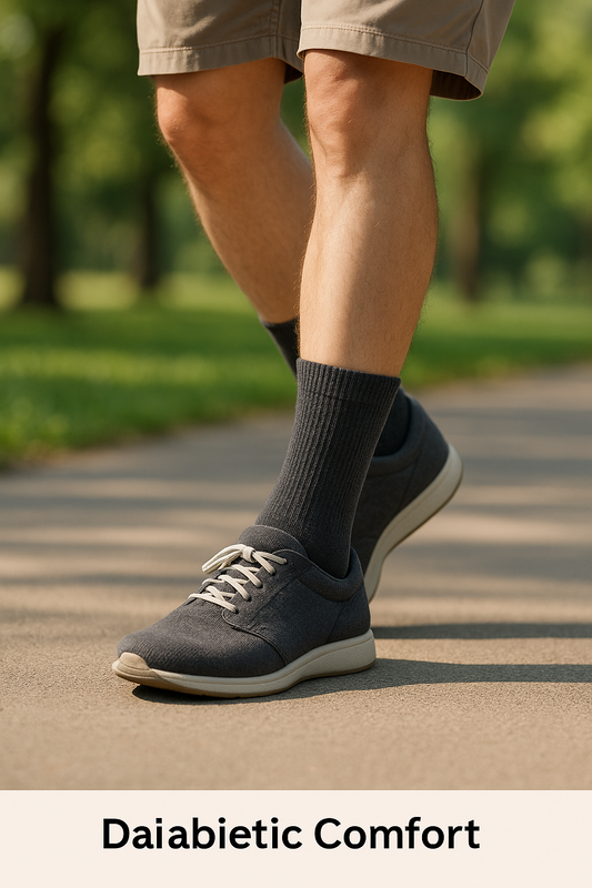 Black diabetic socks