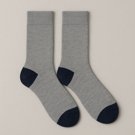 Heather Grey Classic Elegance Socks