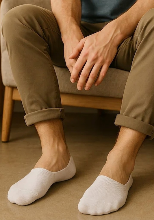 Crisp White Invisible Liner Socks