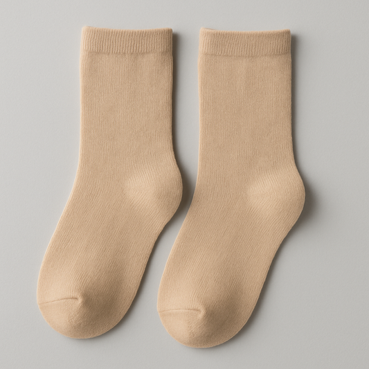 Kids Beige Everyday Socks