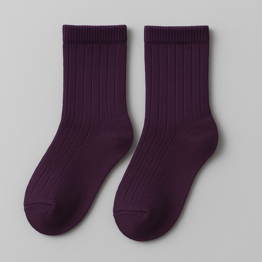 Kids Dark Purple Everyday Socks