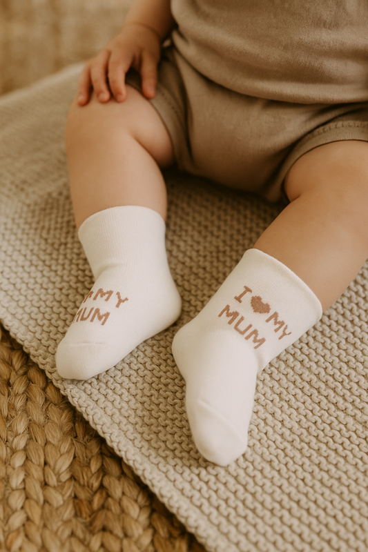 Infant Socks “I ❤️ My Mum”
