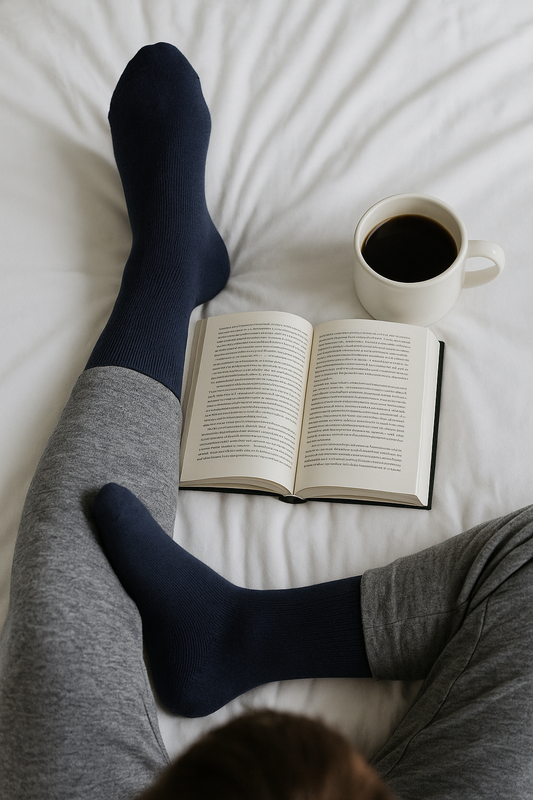 Essential Navy Blue Crew Socks