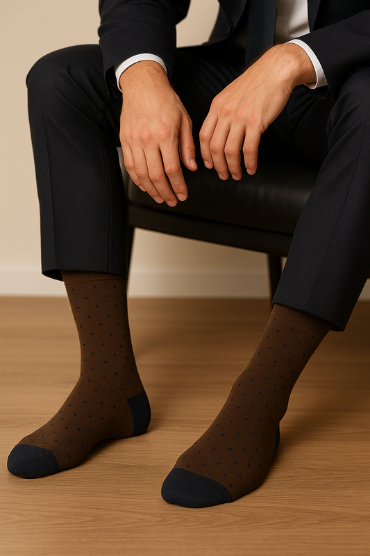 Mocha Dot Sophistiqué Socks