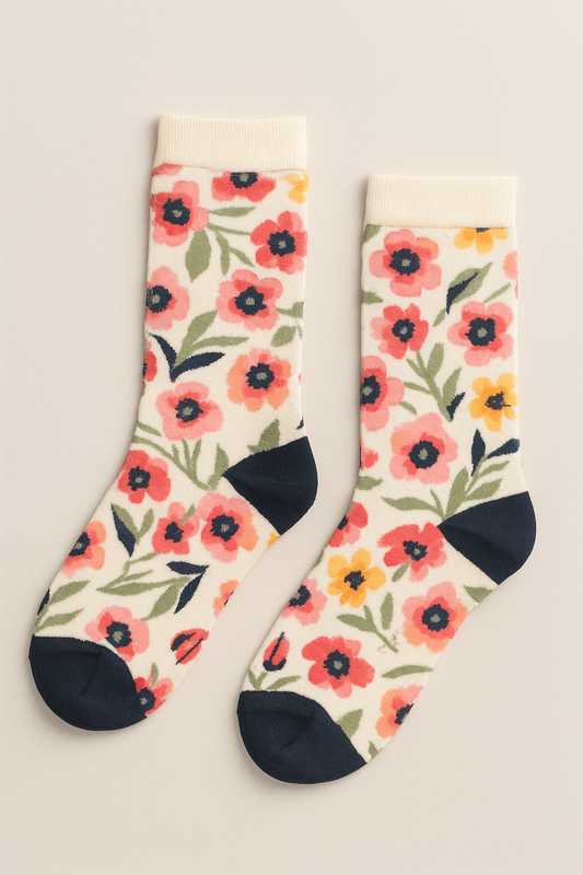 Blooming Elegance Floral Socks