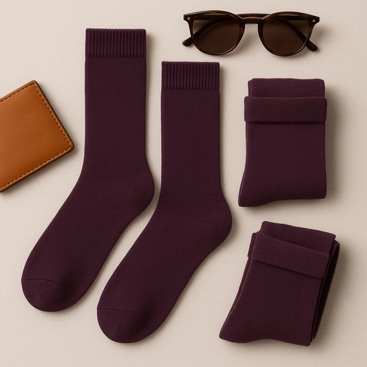Plum Elegance Classic Socks
