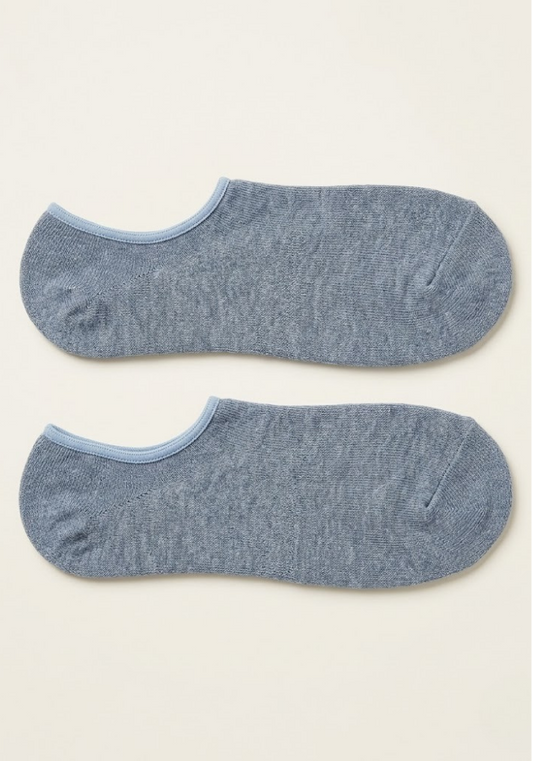 Light Grey Heather Liner Socks