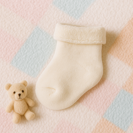 Soft Cream Infant Socks