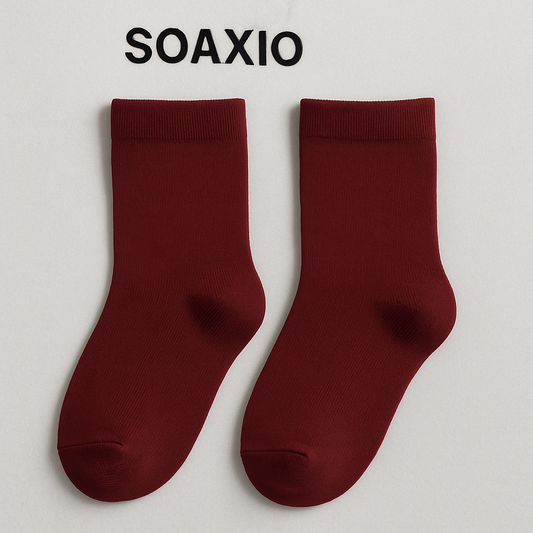 Kids Maroon Everyday Socks