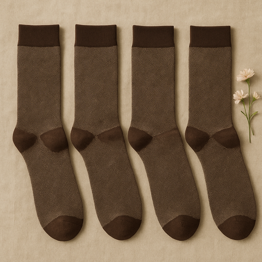 Mocha Weave Classic Socks