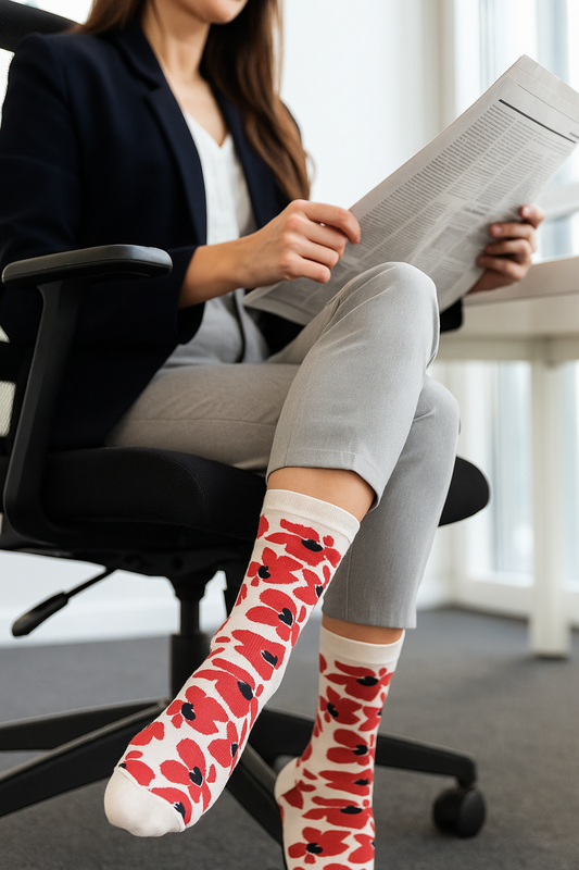 Bold Blossom Floral Socks