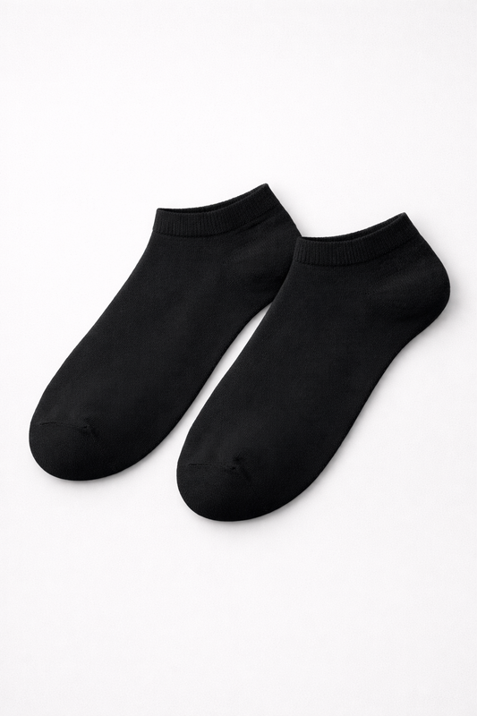 Classic Black Ankle Formal Socks