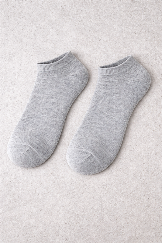 Classic Grey Ankle Socks