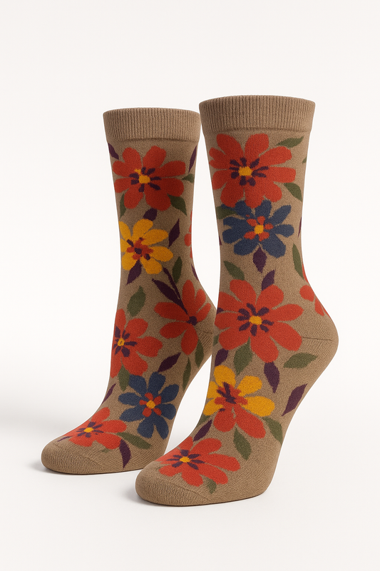 Bloom Delight Floral Socks