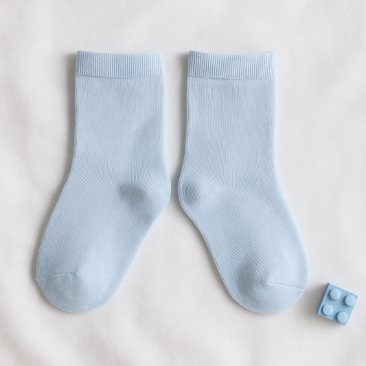 Light Blue Kids Socks