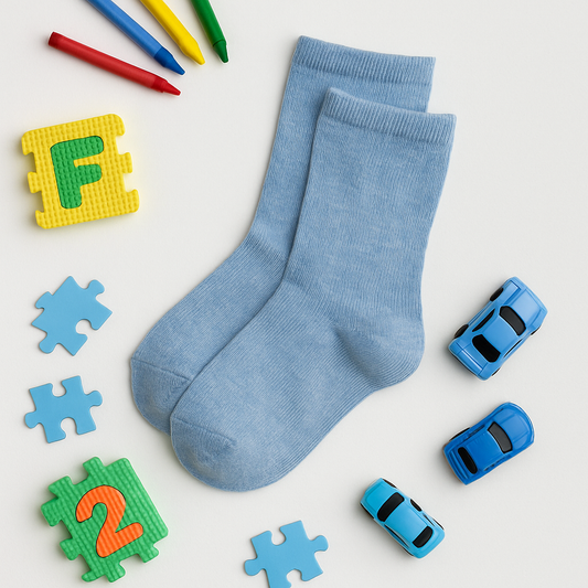 Plain Light Blue Socks – Everyday Comfort Wear