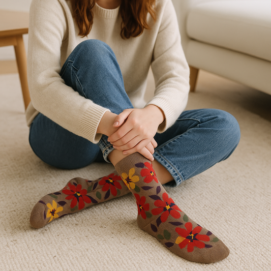 Bloom Delight Floral Socks