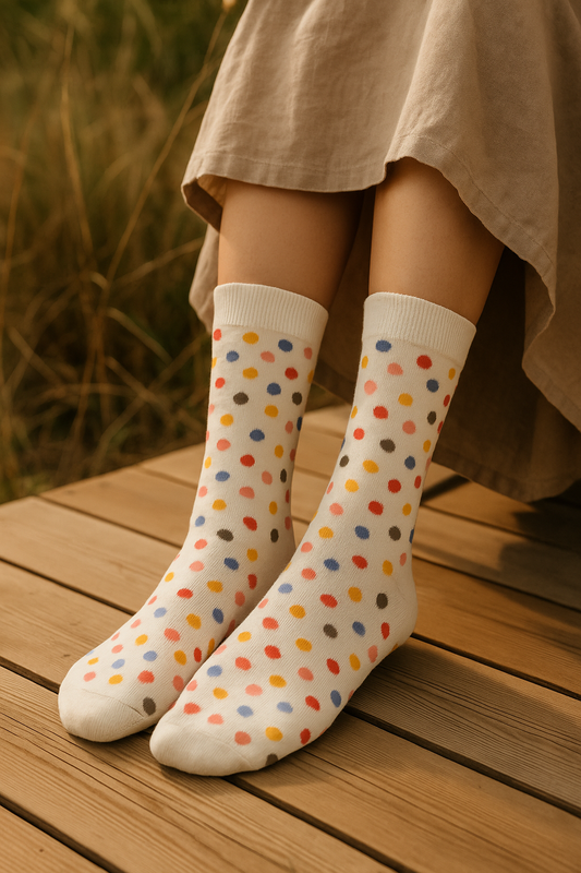 Playful Confetti Dot Socks